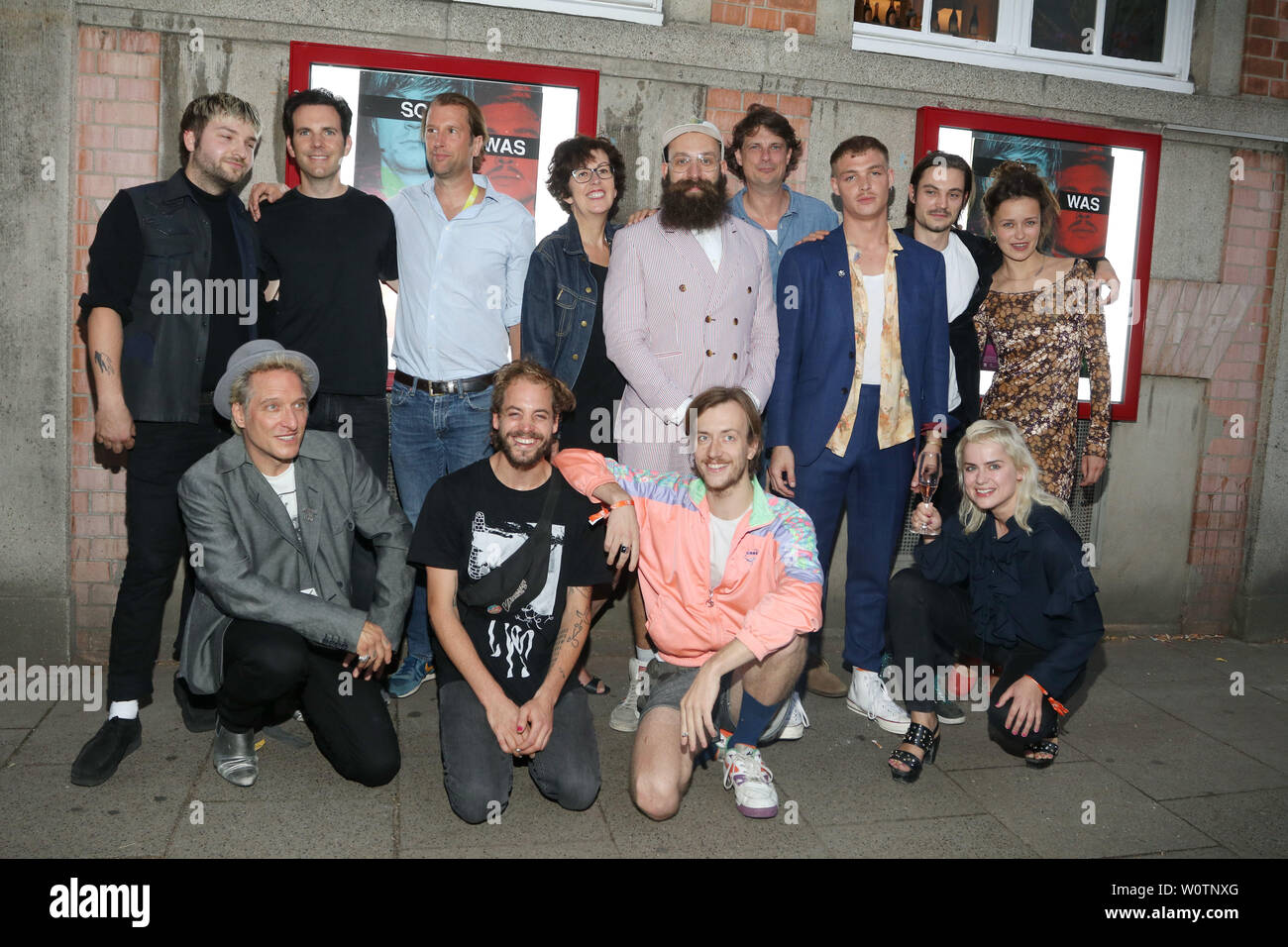 Johannes Haas, Dario Suter (DCM), Florian Schmidt Prange (Tatami Films), Maria Koepf (FFHSH), Jakob Lass (régie), Benjamin Seikel (C-Films), David Schuetter, Niklas Bruhn, Tinka FuerstBela B Felsenheimer, Mathias Bloech, Felix Maria (Zappenfeld Erbse), Martina Schoene Radunski, ainsi était von da, Abaton Kino Hambourg, 15.08.2018 Banque D'Images