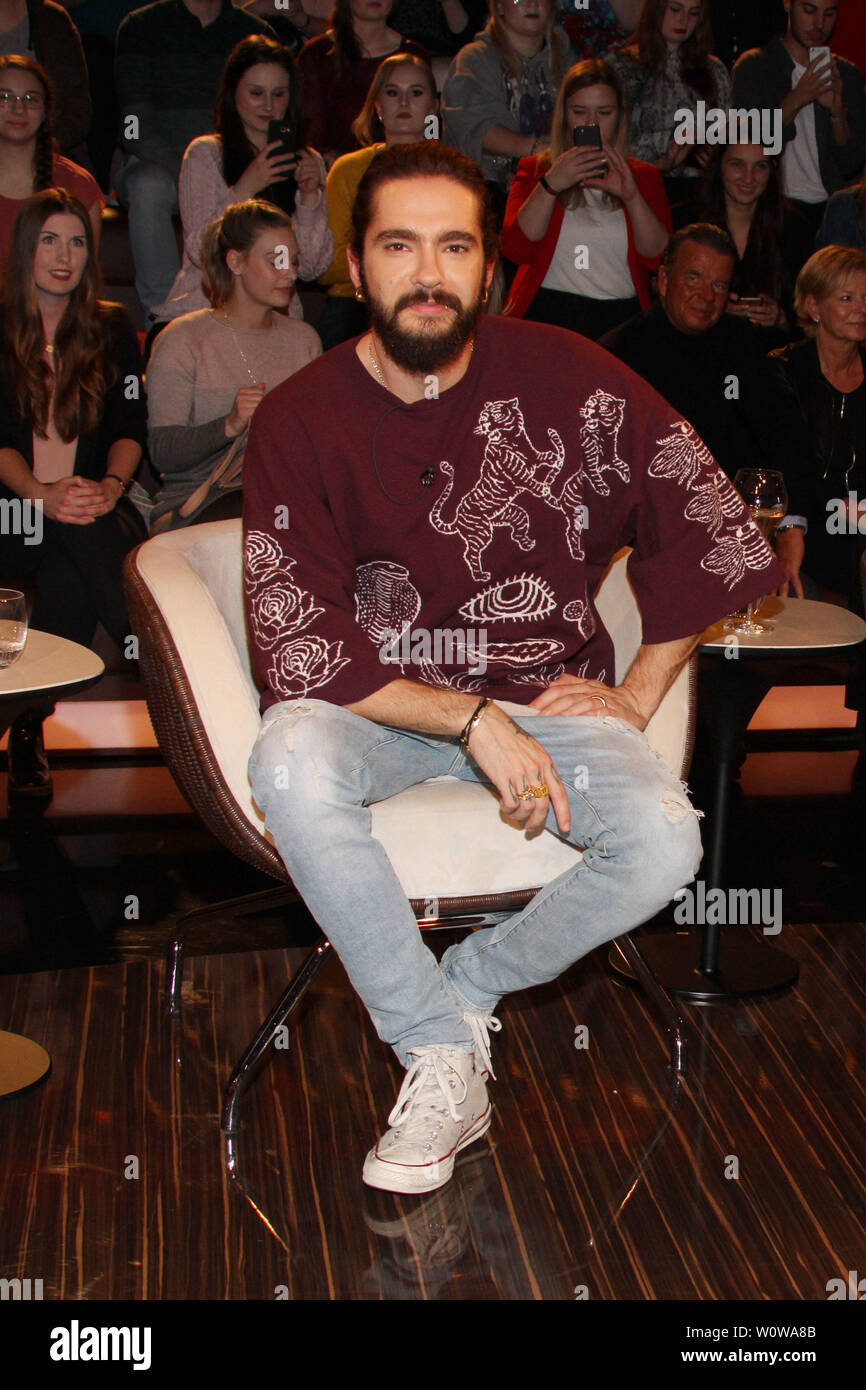Tom Kaulitz (Musiker "Tokio Hotel"), Lanz, Sendung 2, 06.02.2019, Hambourg Banque D'Images