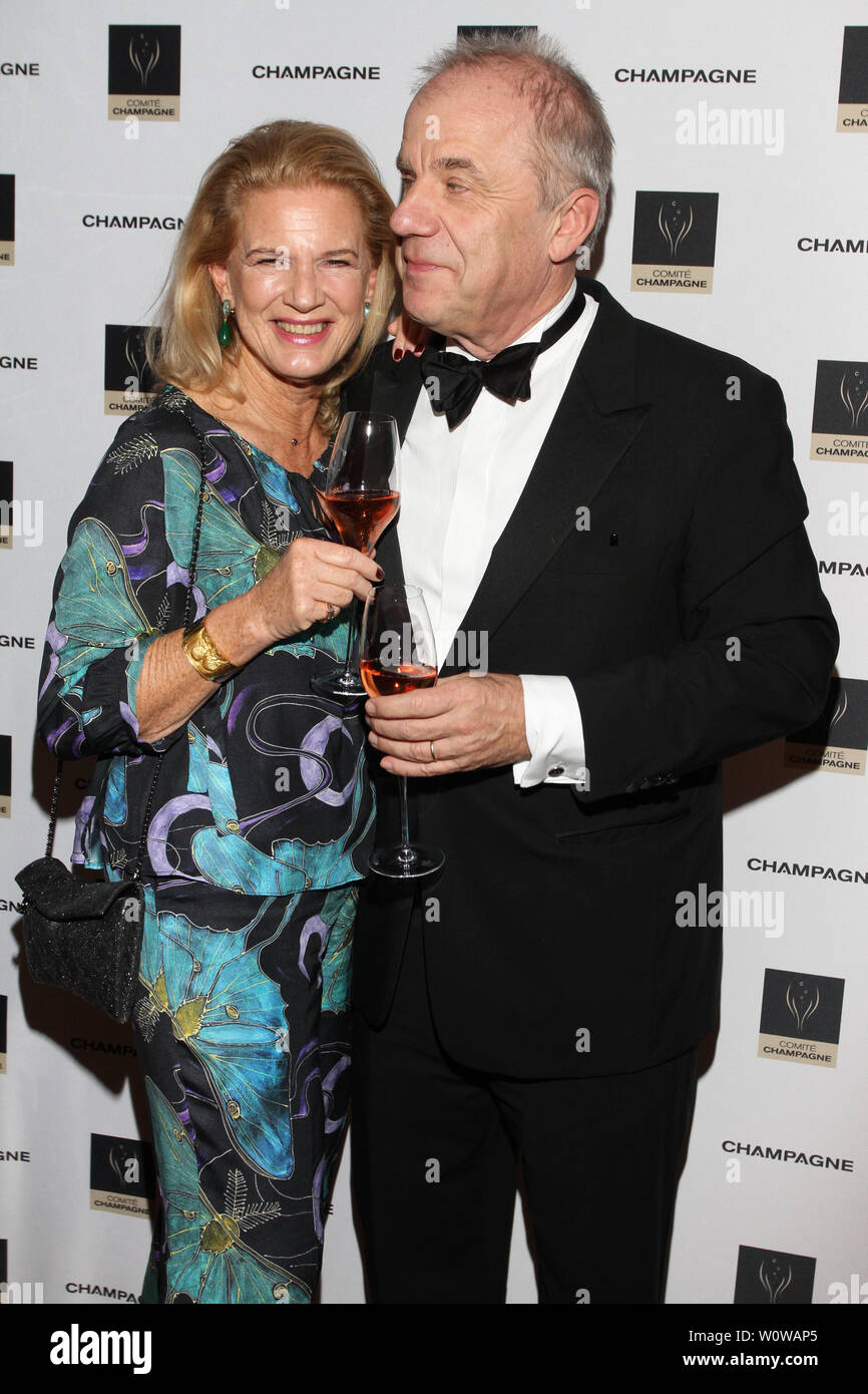 Hubertus Meyer-Burckhardt Dorothee Roehrig, Champagne, Preis für Lebensfreude, Hotel Louis C. Jacob, Hambourg, 11.02.2019 Banque D'Images