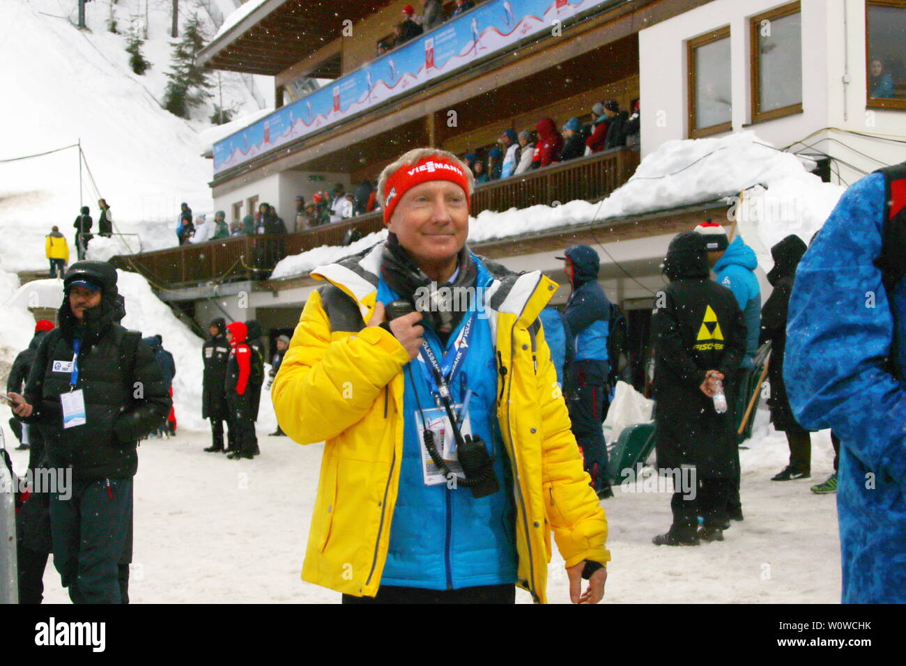 Walter Hofer (IF-Race-Direktor) beim Skispringen Herren NH, les IF Nordische Ski-WM 2019 à Seefeld Banque D'Images