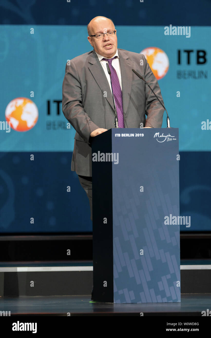 ITB Berlin 2019 - Cérémonie d'ouverture - Peter Altmaier, Ministre fédéral des affaires économiques et de l'énergie Banque D'Images