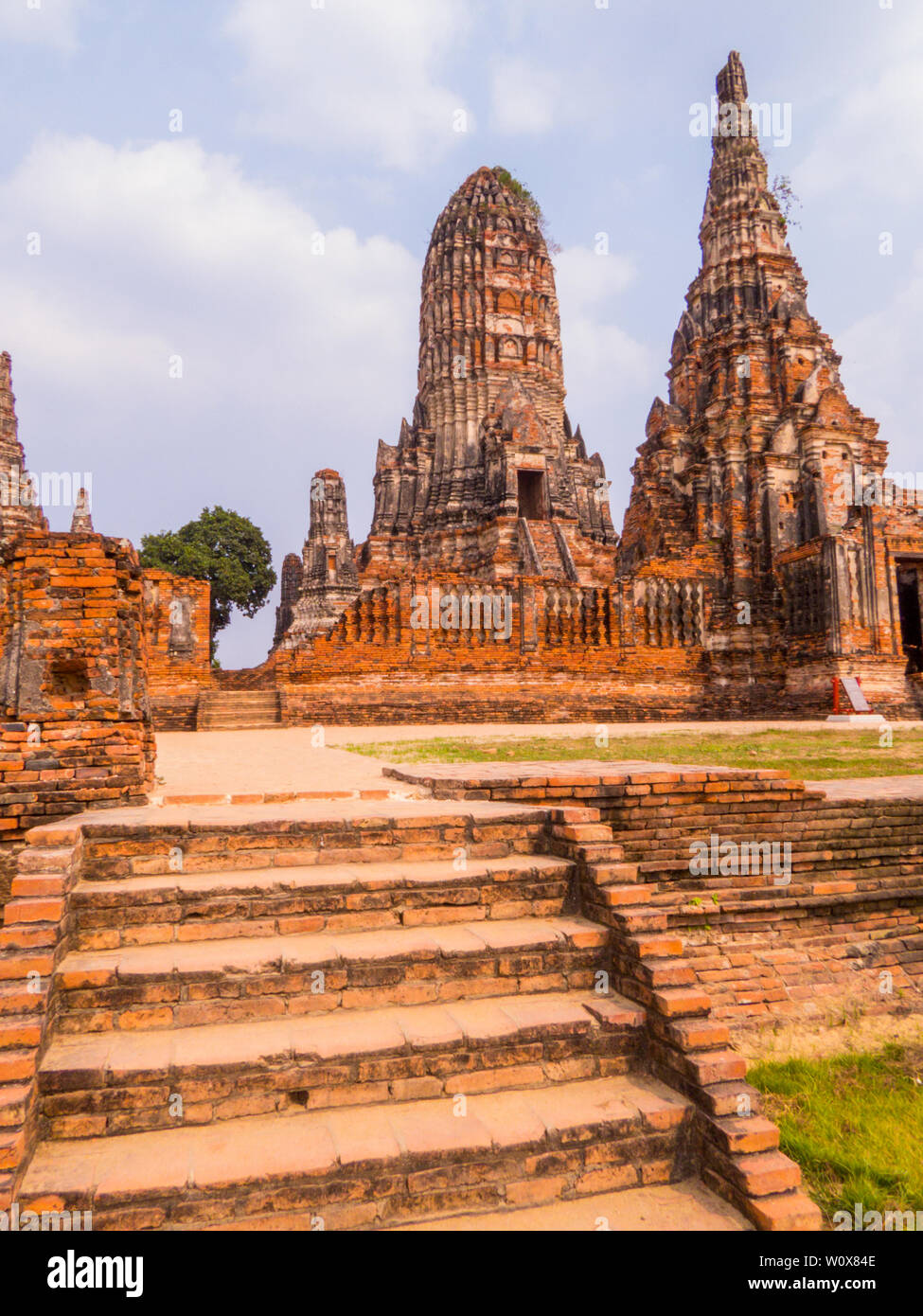 Wat Chaiwatthanaram, Ayutthaya, Thaïlande Banque D'Images