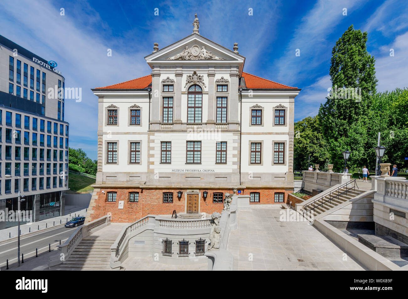 Musée Fryderyk Chopin à Varsovie le château Ostrogski., province de Mazovie, Pologne. Banque D'Images