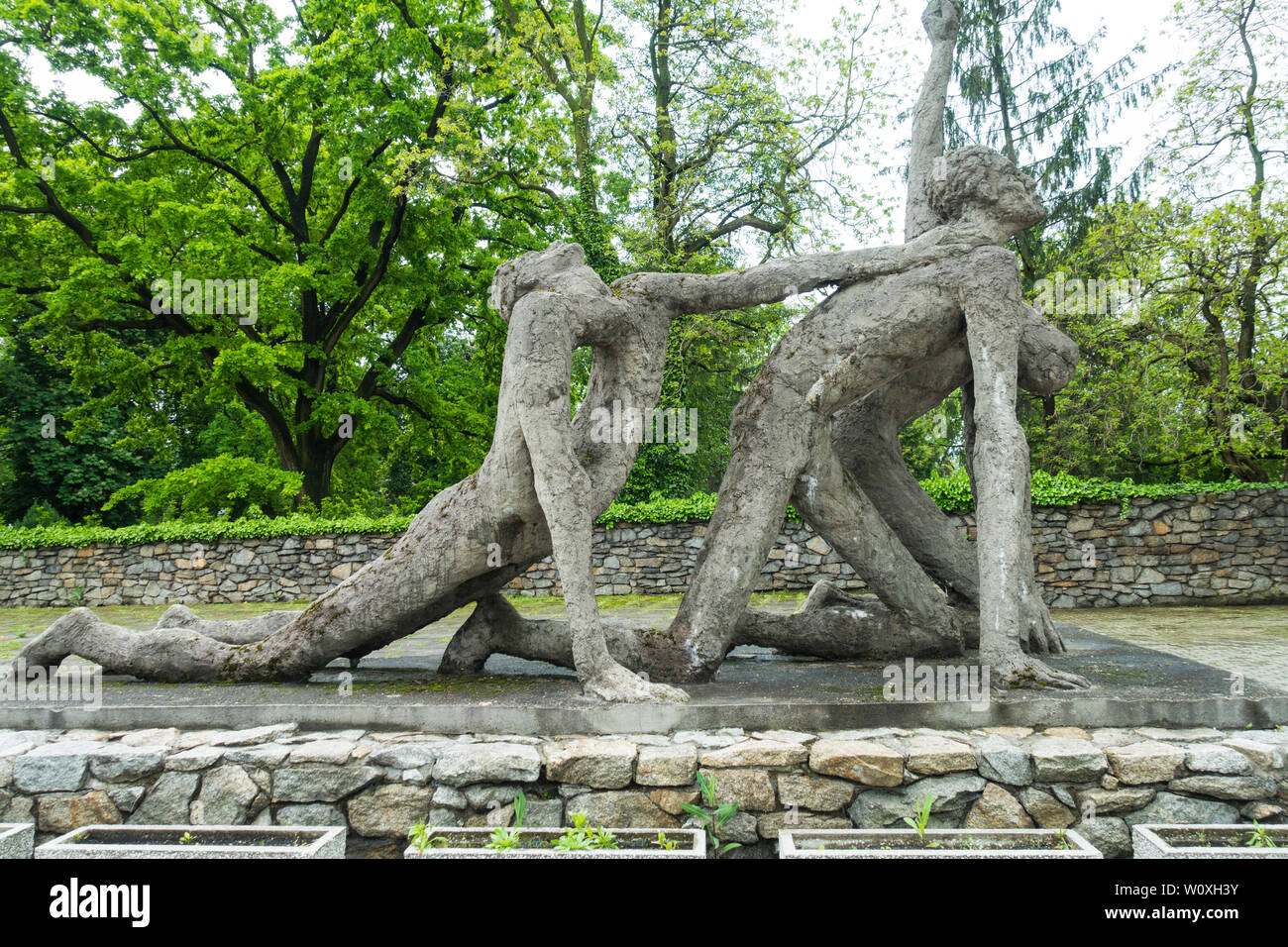 Tarnow Mémorial des victimes de la guerre et du fascisme.Tarnow, Pologne, Europe. Banque D'Images