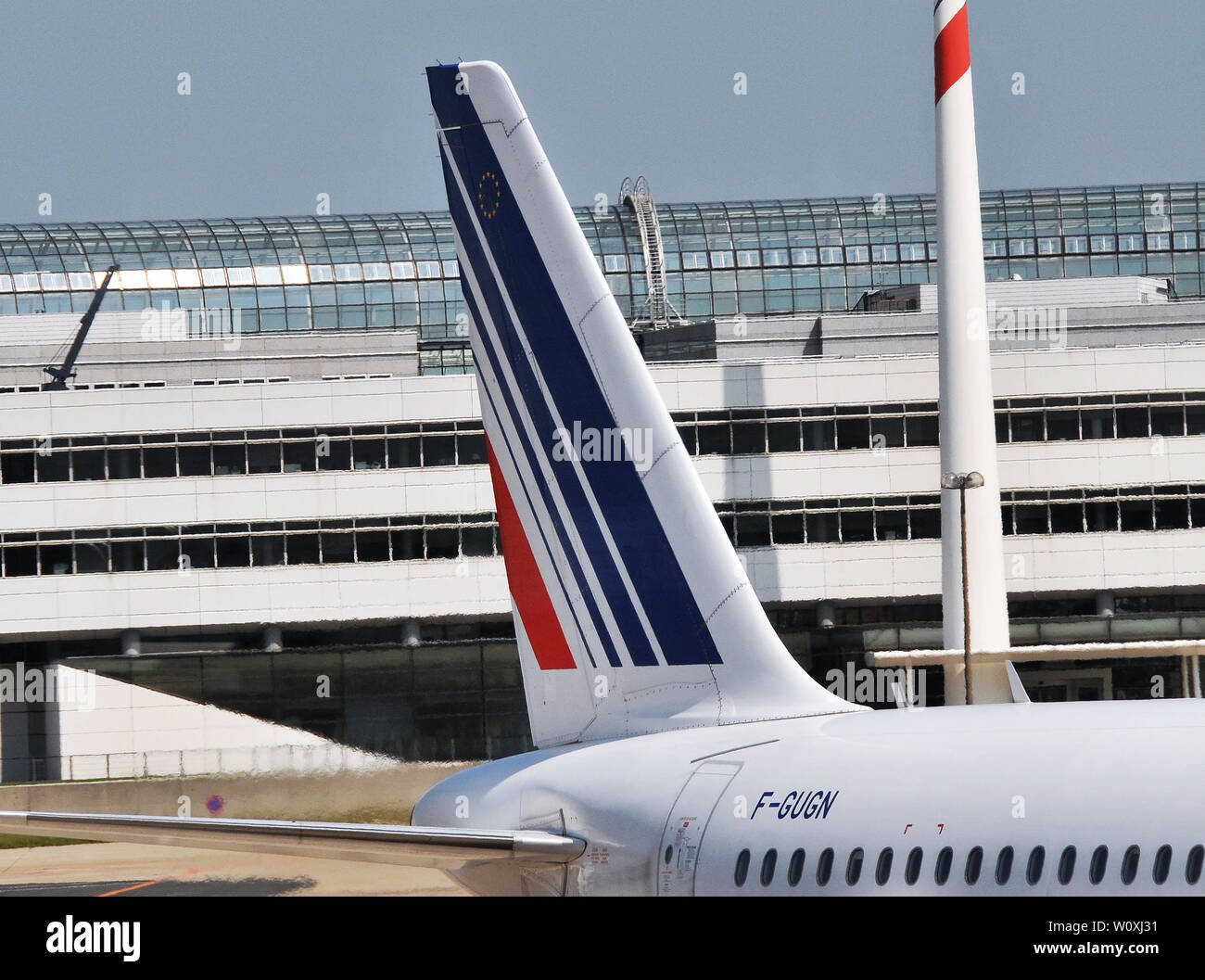 Bâtiment du siège d'Air France , international Roissy Charles de Gaulle, Paris, France Banque D'Images