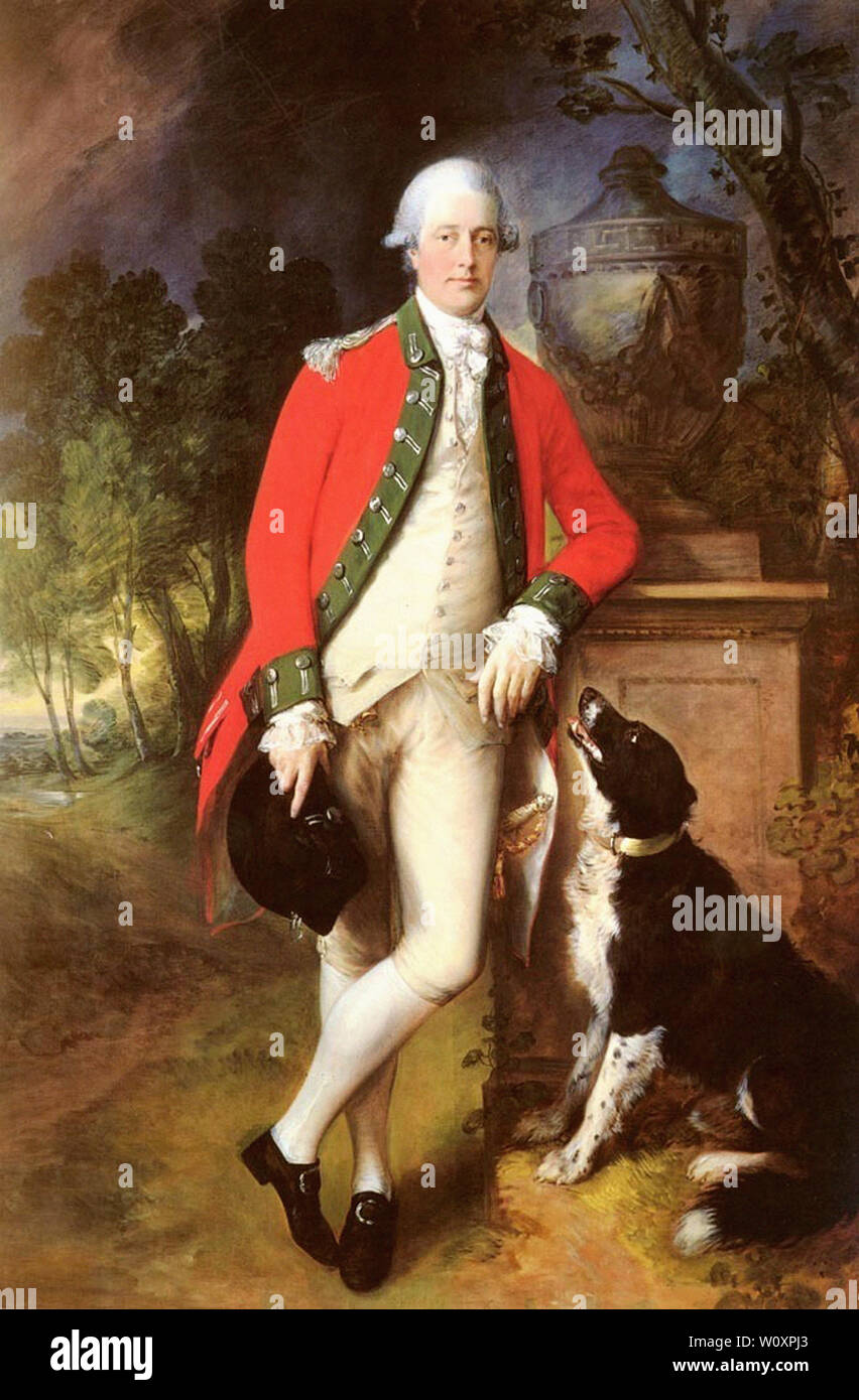 Thomas Gainsborough Portrait - Le Colonel John Bullock Banque D'Images