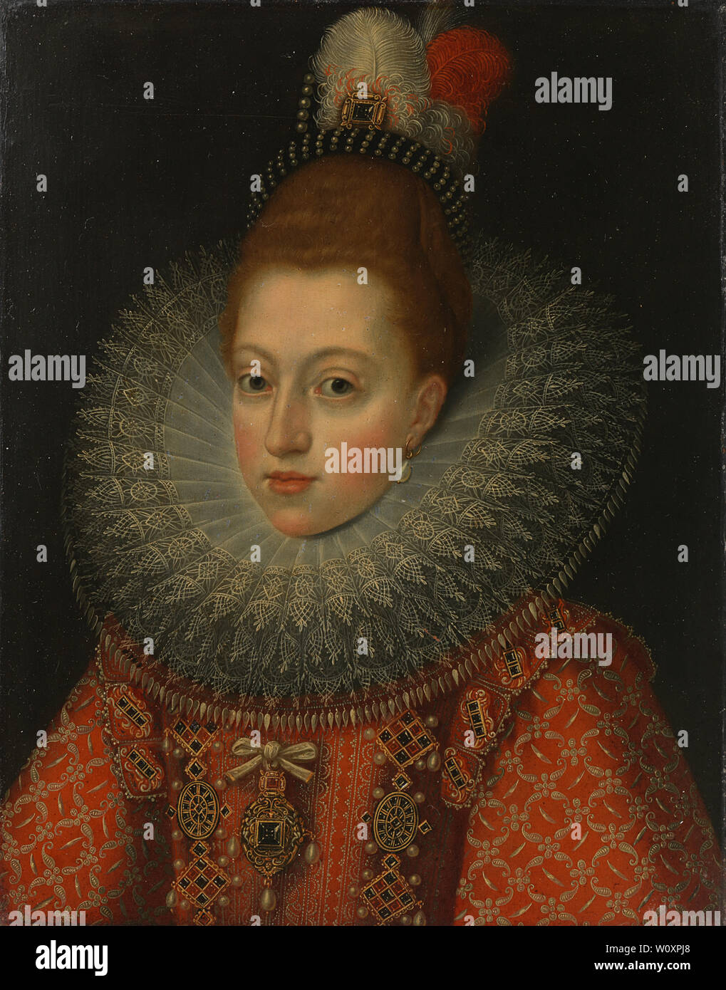 Portrait de Marguerite d'Autriche, épouse de Philippe III (1600). Frans Pourbus, (II) Banque D'Images