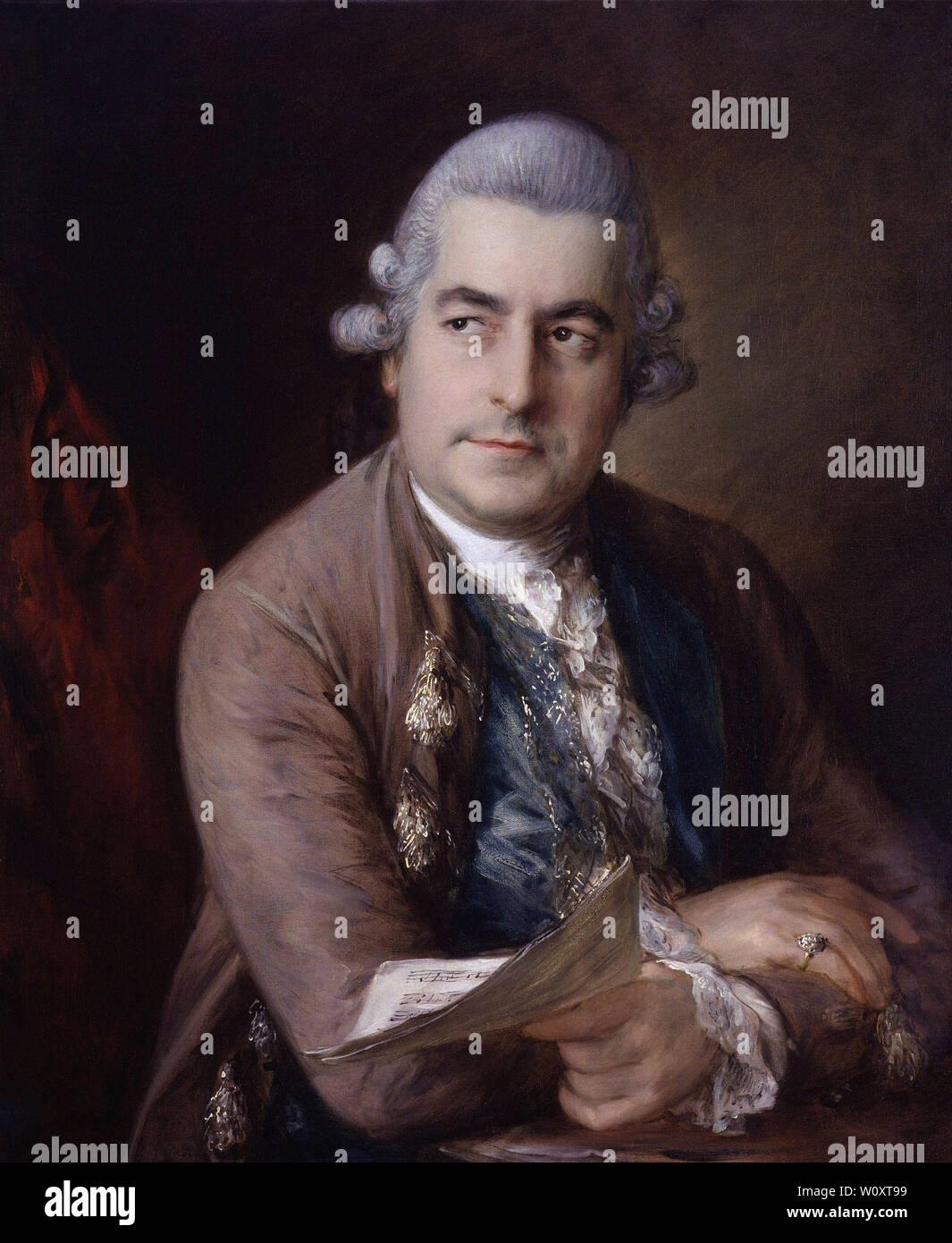 Thomas Gainsborough - Portrait Johann Christian Bach 1776 Banque D'Images