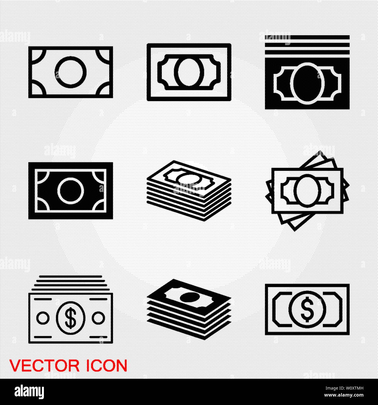 Icône vecteur billets. L'illustration est un style iconique télévision bicolor rouge intense et symbole noir sur fond blanc. Illustration de Vecteur