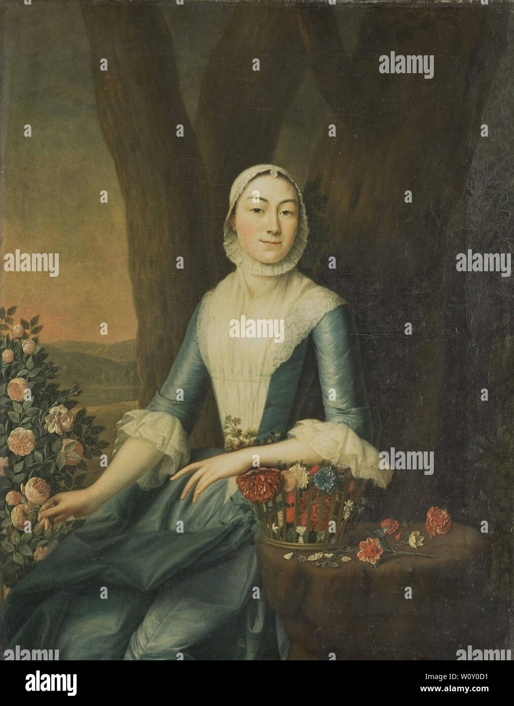 Portrait de Magdalena Van Citters, épouse de Isaac Adriaen Hurgronje (1760) Banque D'Images