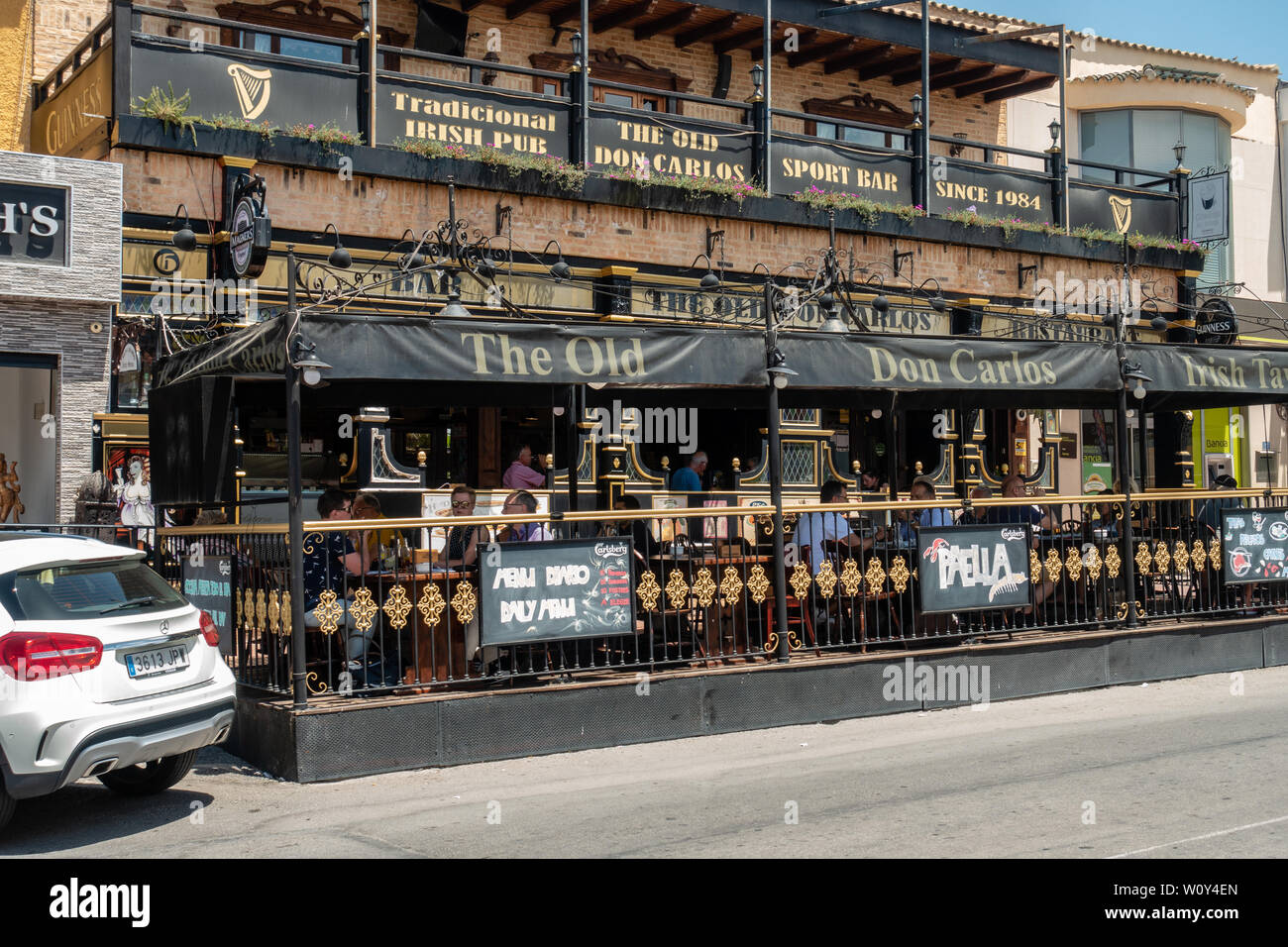 Bar restaurant l'Espagne Banque D'Images