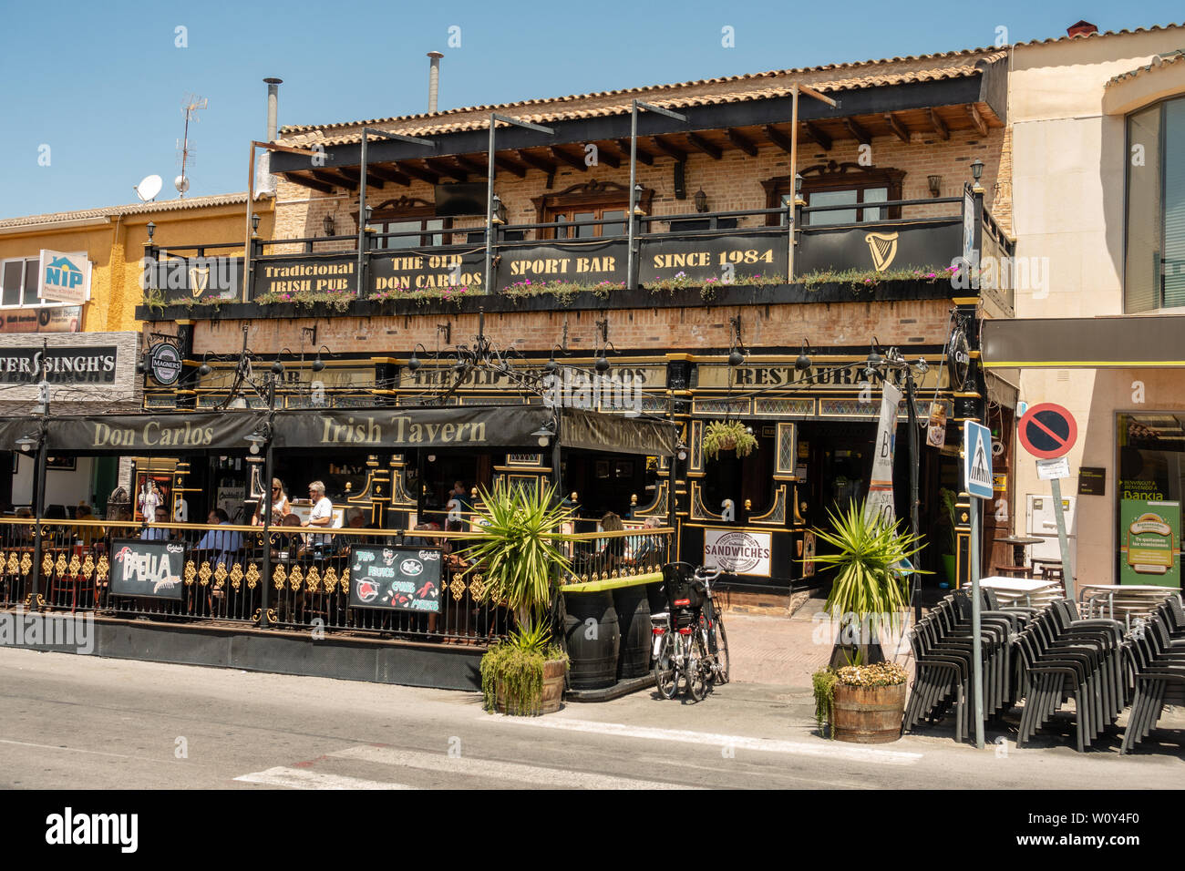 Bar restaurant l'Espagne Banque D'Images