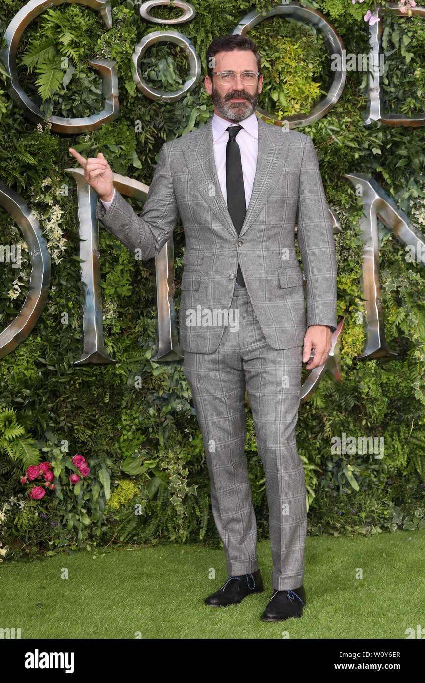 La première mondiale de la série d'origine amazonienne, de bons présages - Arrivées en vedette : Jon Hamm Où : London, Royaume-Uni Quand : 28 mai 2019 Credit : Lia Toby/WENN.com Banque D'Images