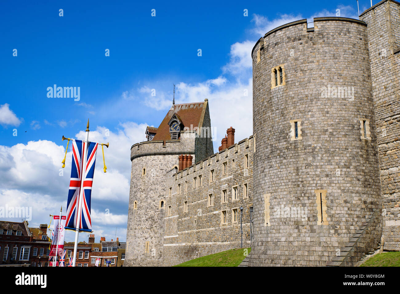 Le Château de Windsor à Windsor, Royaume-Uni Banque D'Images