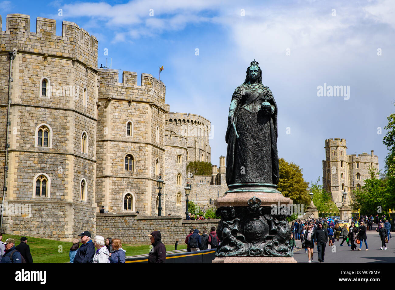 Le Château de Windsor à Windsor, Royaume-Uni Banque D'Images