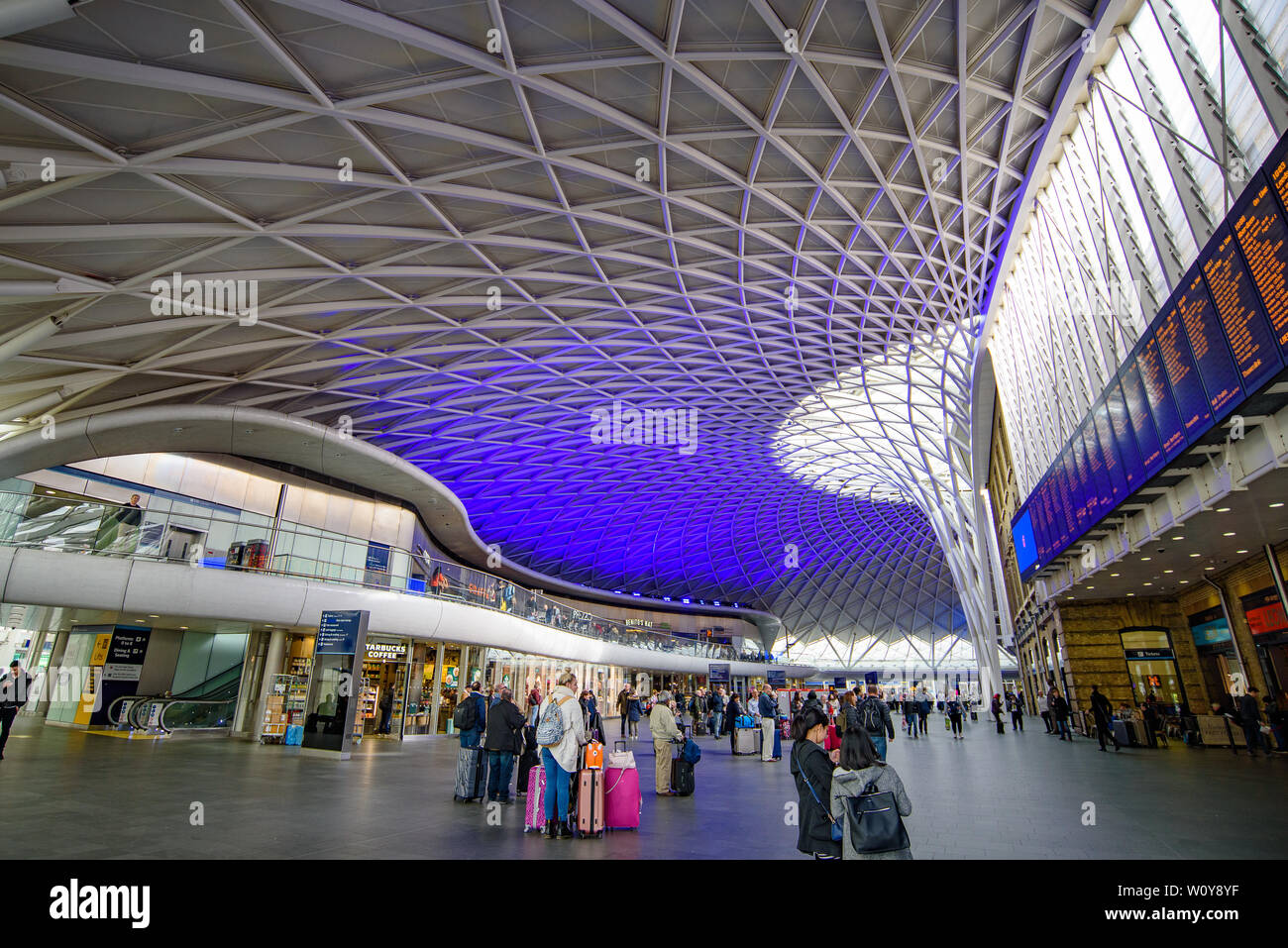 La gare de King's Cross à Londres, Royaume-Uni Banque D'Images