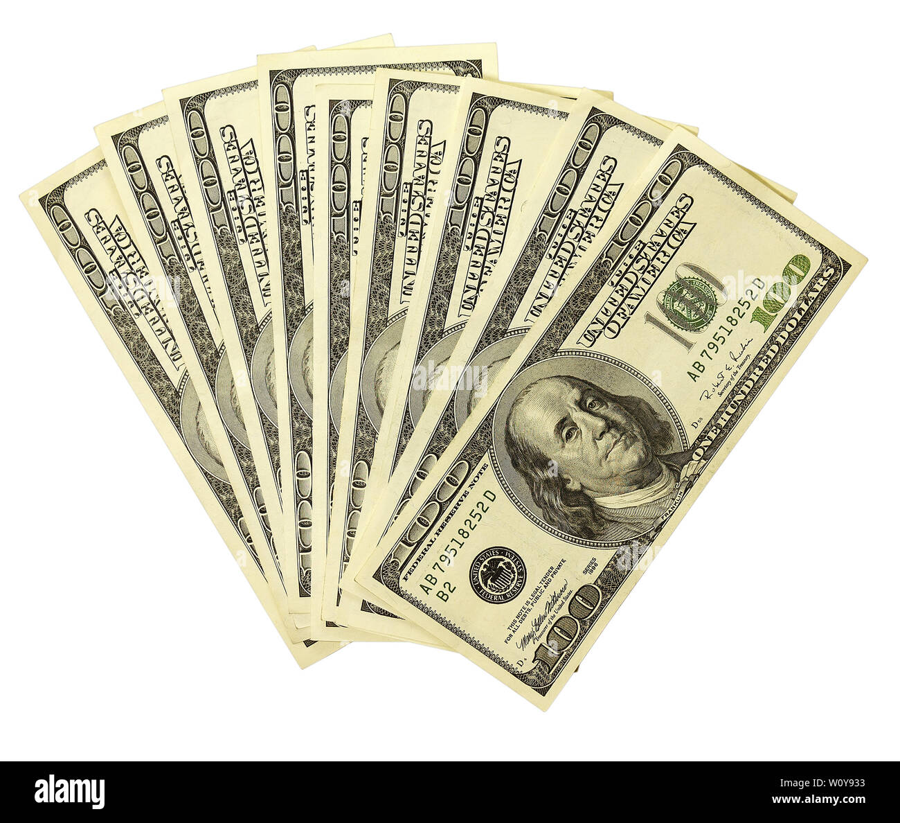 Isoler de mille dollars. Banque D'Images Isoler de mille dollars. Banque D'Images