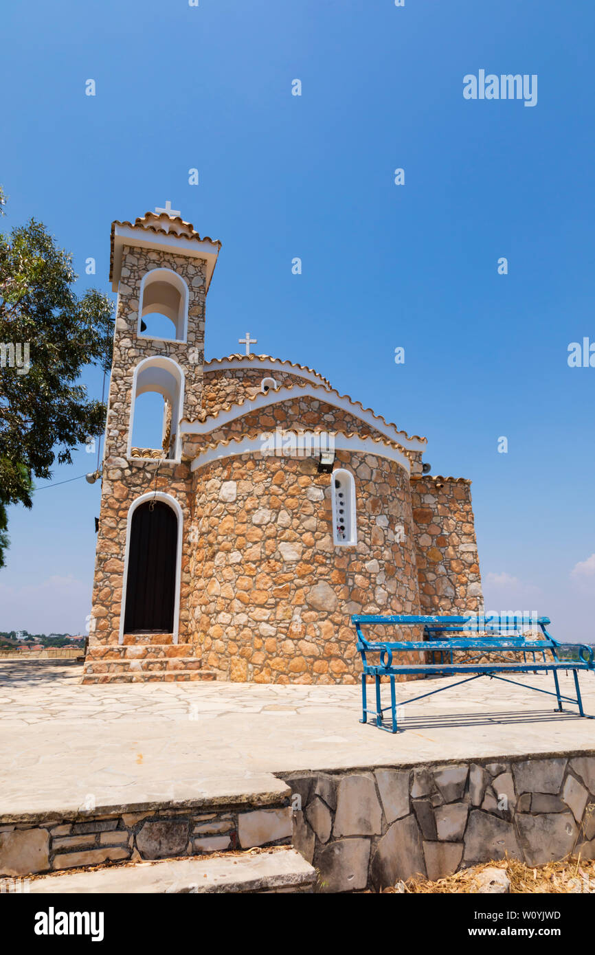 Chapelle Profitis Ilias, Protaras, Paralimni, Chypre. Juin 2019 Banque D'Images