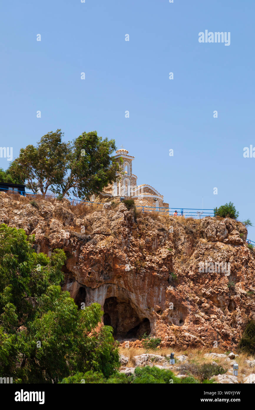 Chapelle Profitis Ilias, Protaras, Paralimni, Chypre. Juin 2019 Banque D'Images