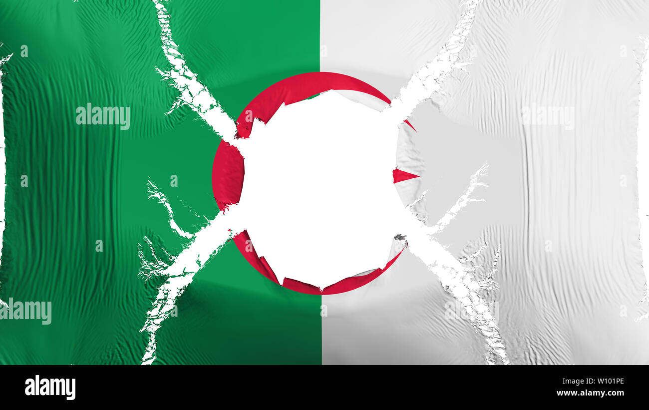 Drapeau Rouge Avec Une étoile Verte Le Drapeau Rouge Avec Une Etoile Verte Banque d'image et photos - Alamy