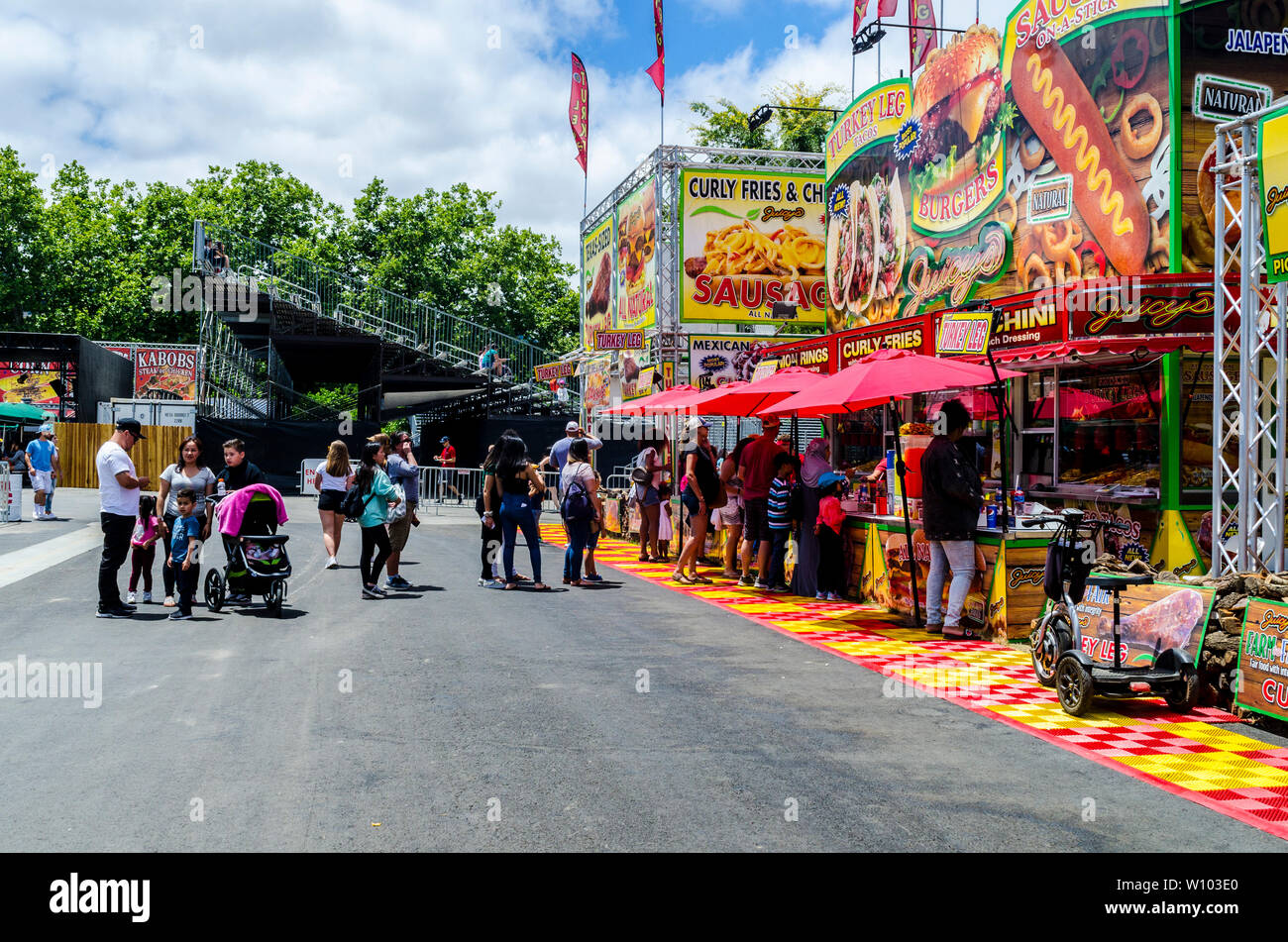 Sites touristiques à l'Alameda County Fair à Pleasanton, California USA Banque D'Images
