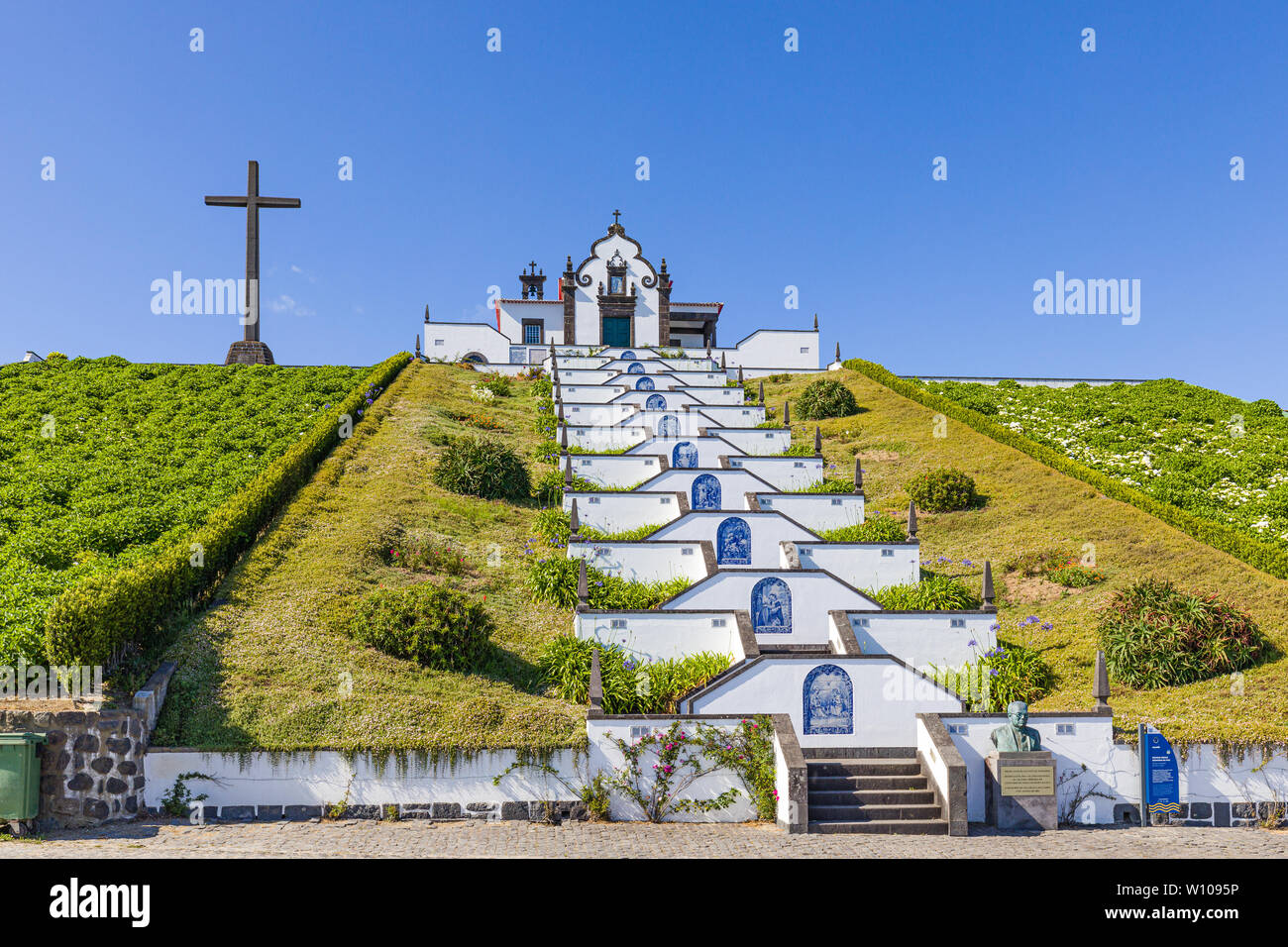 Chapelle Notre Dame de la paix plus de Vila Franca do Campo, l'île de
