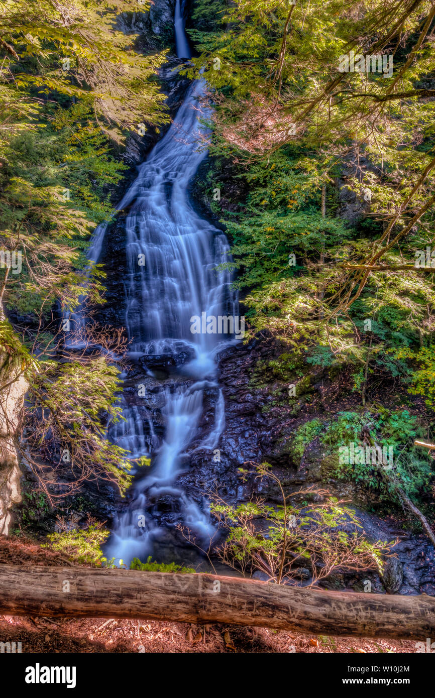 Moss Glen Falls - Stowe, Vermont Banque D'Images