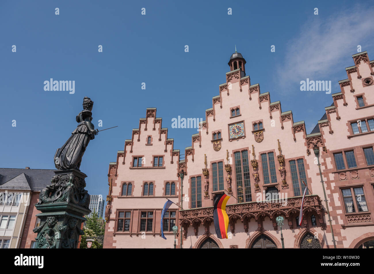 - Römerburg place de la vieille ville de Frankfurt am Main en Allemagne Banque D'Images