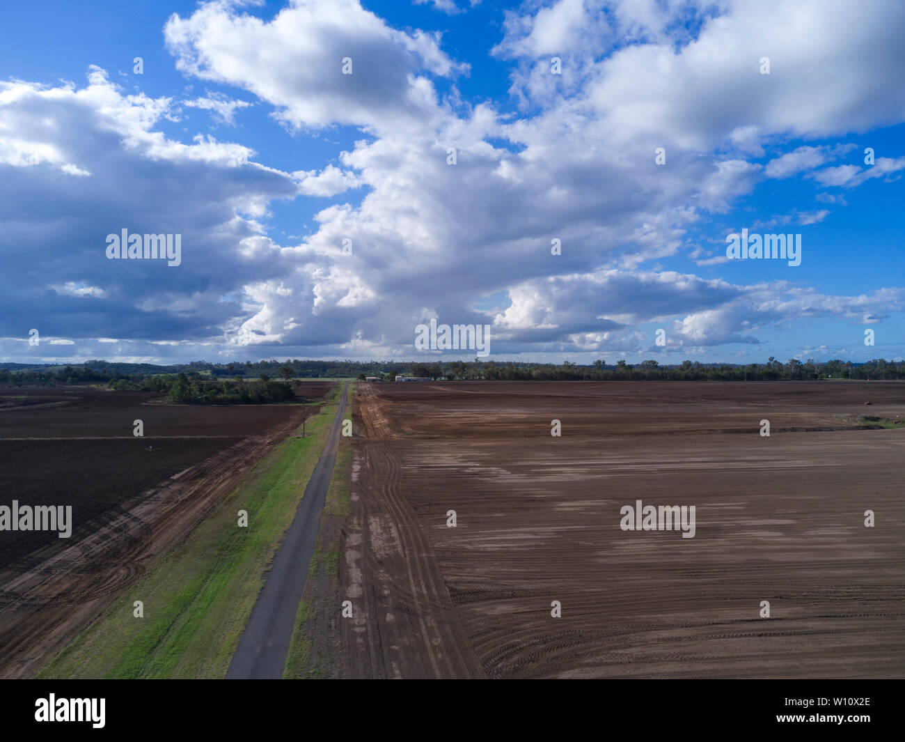 La culture de la canne à sucre près de Gin Gin Queensland Australie Banque D'Images