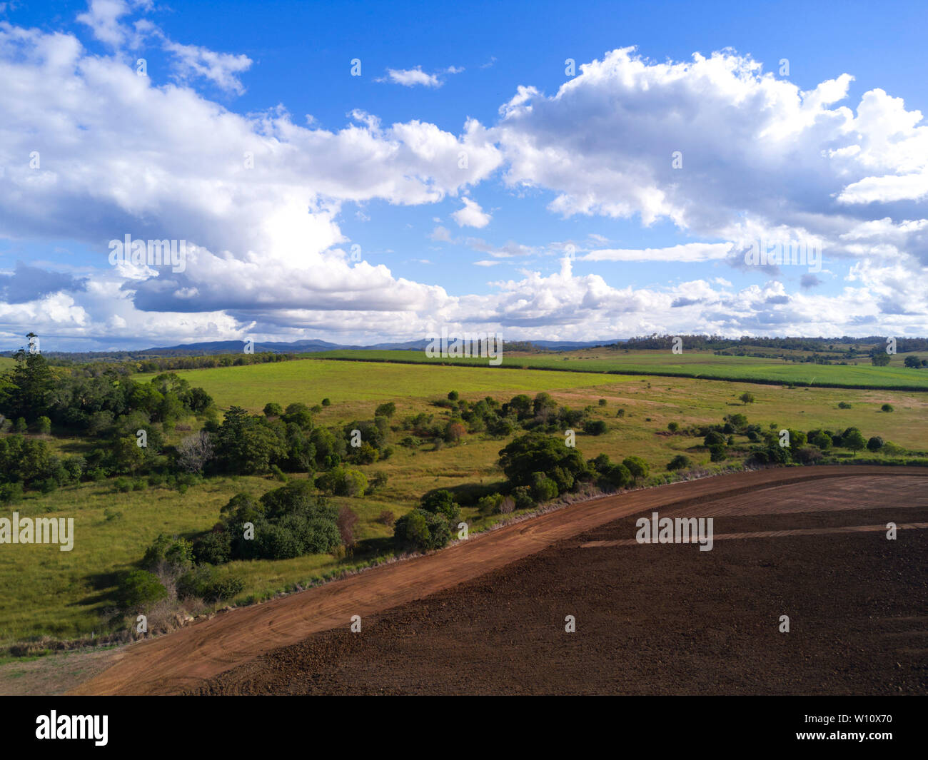 La culture de la canne à sucre près de Gin Gin Queensland Australie Banque D'Images