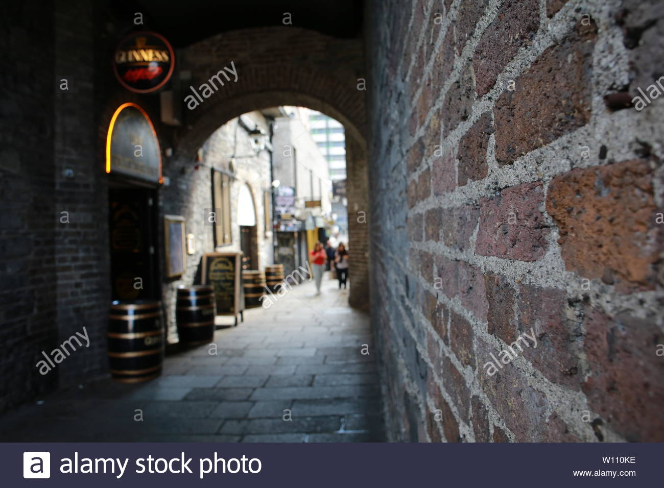 Une belle journée du mois d'avril à Dublin en Irlande Banque D'Images