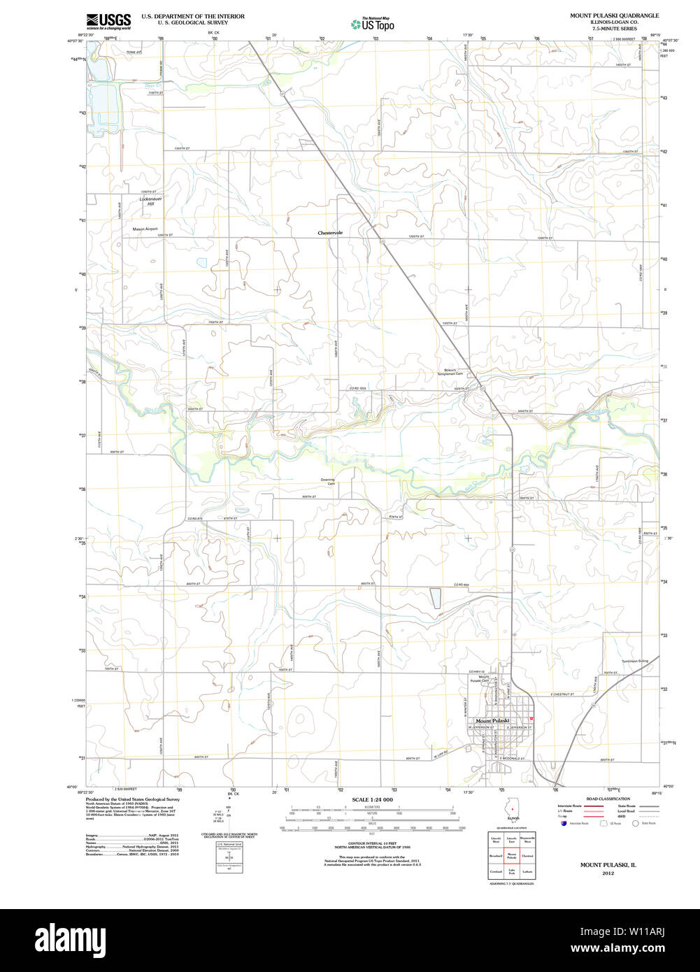Mappa di pulaski Banque de photographies et d’images à haute résolution