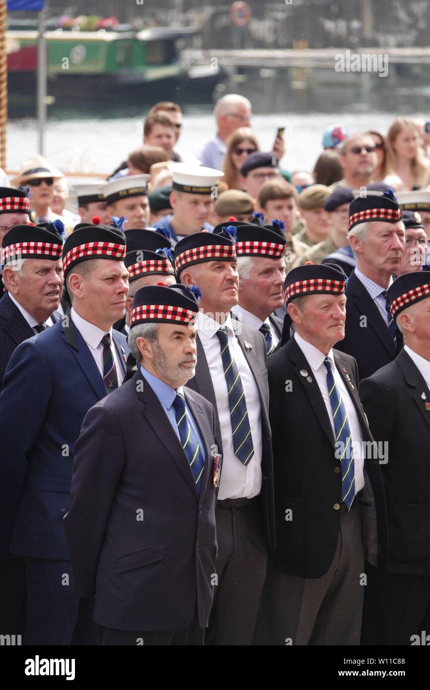 Liverpool, UK, 29 juin 2019. Les anciens combattants et les membres des Forces armées britanniques en 2019 Commémoration de la Journée des Forces armées. Credit : Ken Biggs/Alamy Live News. Banque D'Images