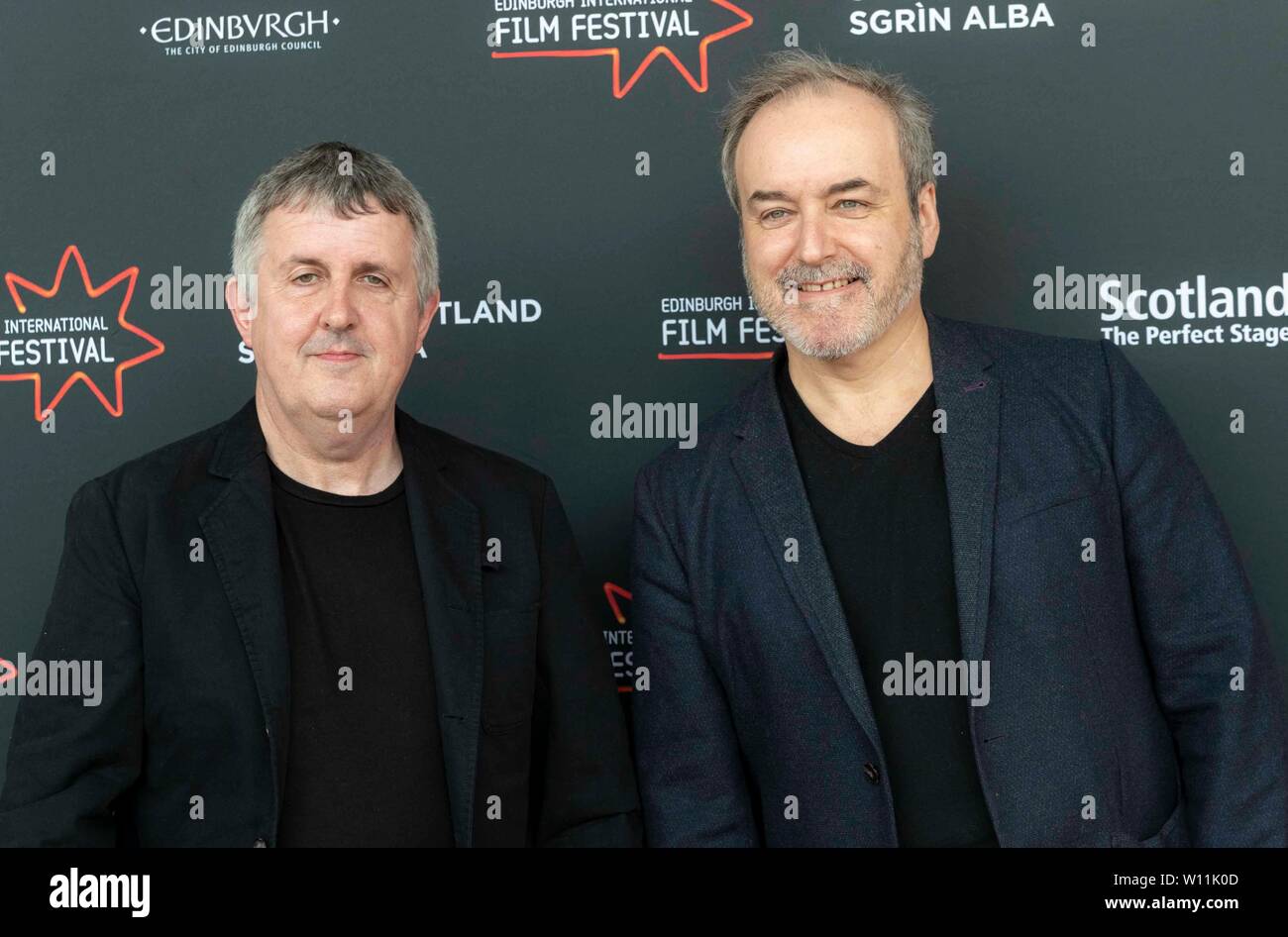 Edinburgh, Ecosse, Royaume-Uni. 29 Jun 2019. Directeur, Douglas Mackinnon et le compositeur David Arnold assister à une projection de la première de bons présages dans son intégralité au Edinburgh International Film Festival Photo : Douglas Mackinnon & David Arnold Credit : Riche de Dyson/Alamy Live News Banque D'Images