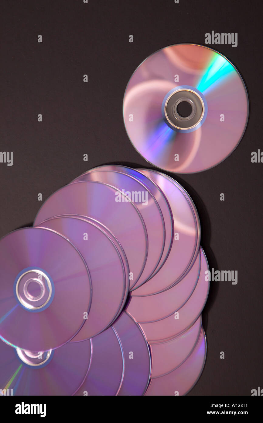 Groupe de disques inutilisés Banque D'Images