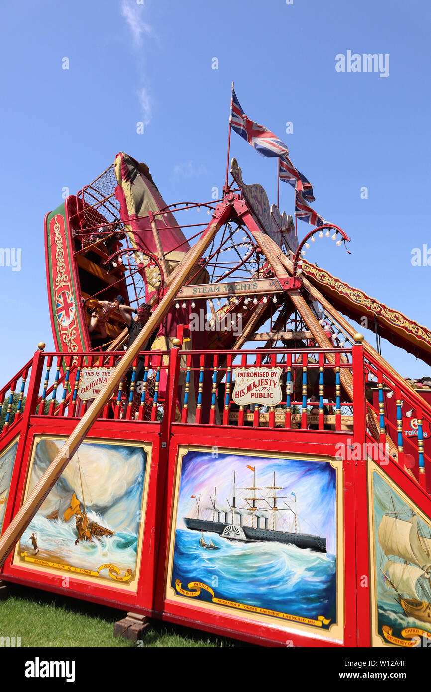 Yachts à vapeur Excelsior, Carters Steam Fair, Peckham Rye, London, UK, 29 juin 2019, photo de Richard Goldschmidt Banque D'Images Yachts à vapeur Excelsior, Carters Steam Fair, Peckham Rye, London, UK, 29 juin 2019, photo de Richard Goldschmidt Banque D'Images