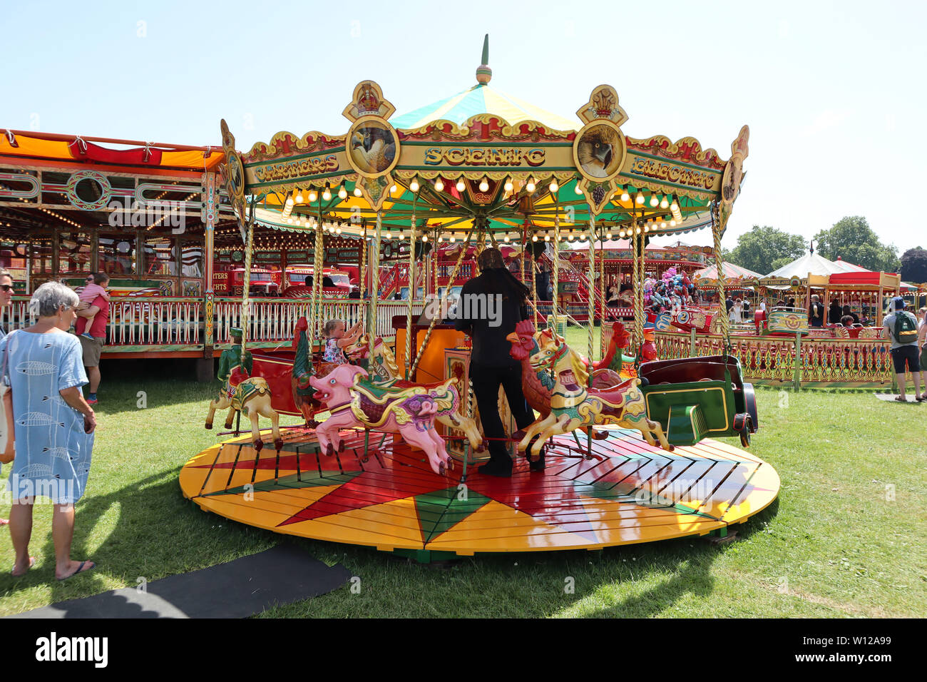 Les ratières, Carters Steam Fair, Peckham Rye, London, UK, 29 juin 2019, photo de Richard Goldschmidt Banque D'Images Les ratières, Carters Steam Fair, Peckham Rye, London, UK, 29 juin 2019, photo de Richard Goldschmidt Banque D'Images