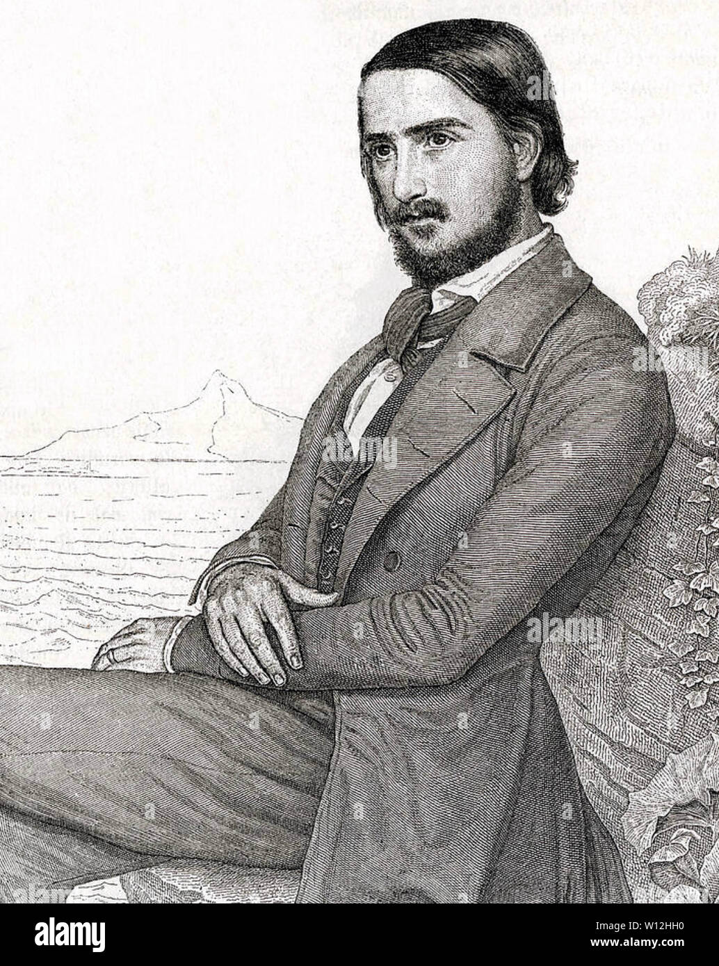 GEORG HERWEGH (1817-1875) poète allemand Banque D'Images