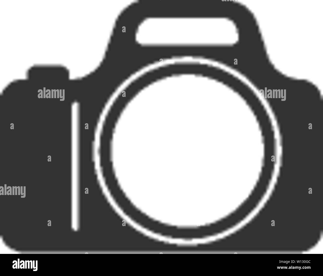 Icône Appareil photo en couleur gris unique. L'imagerie électronique photo photographie Illustration de Vecteur
