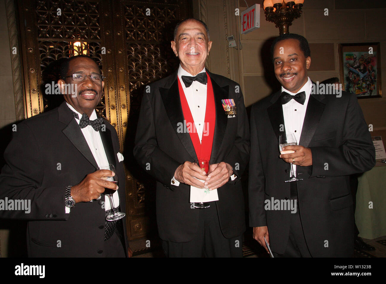 New York, USA. 6 novembre, 2008. Roy Reid, l'Amb. J. Gary Cooper, Allison Hanley au amis américains de la 27e Gala annuel et la vente aux enchères à Gotham. Crédit : Steve Mack/Alamy Banque D'Images