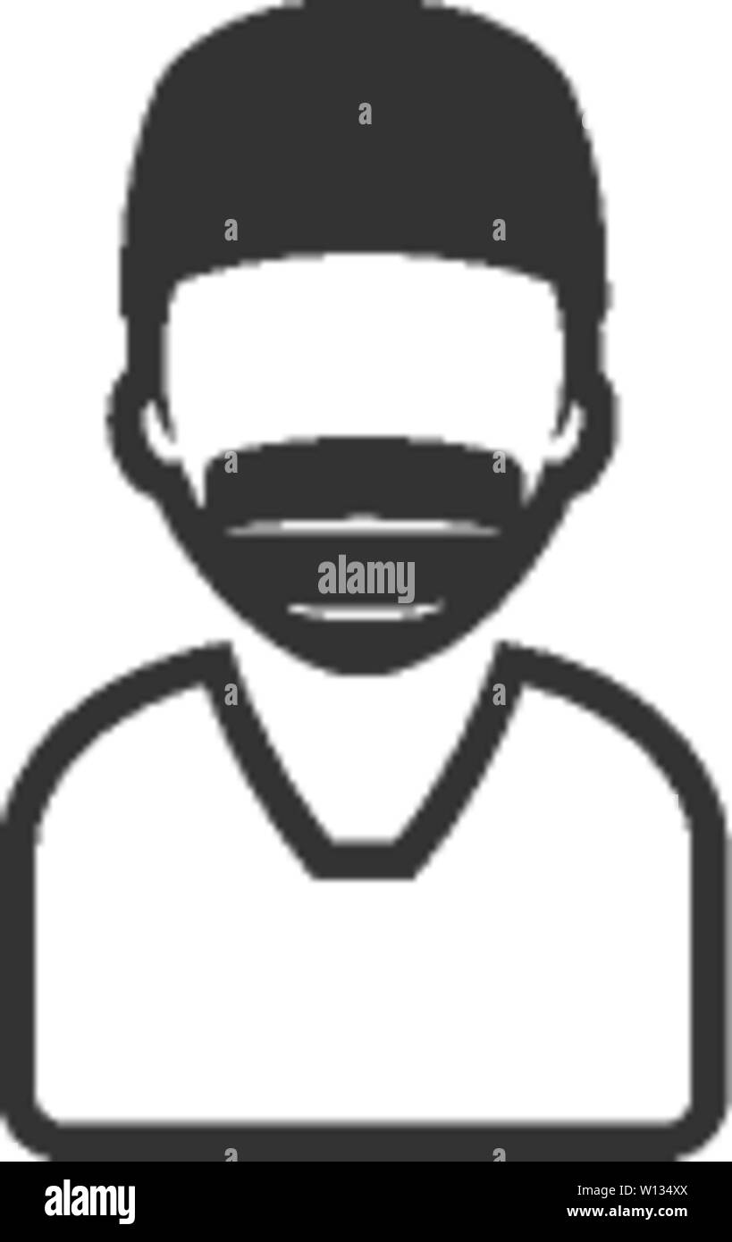 Dans l'icône chirurgien seul couleur gris clair. Chirurgie plastique médical médecin opération Illustration de Vecteur