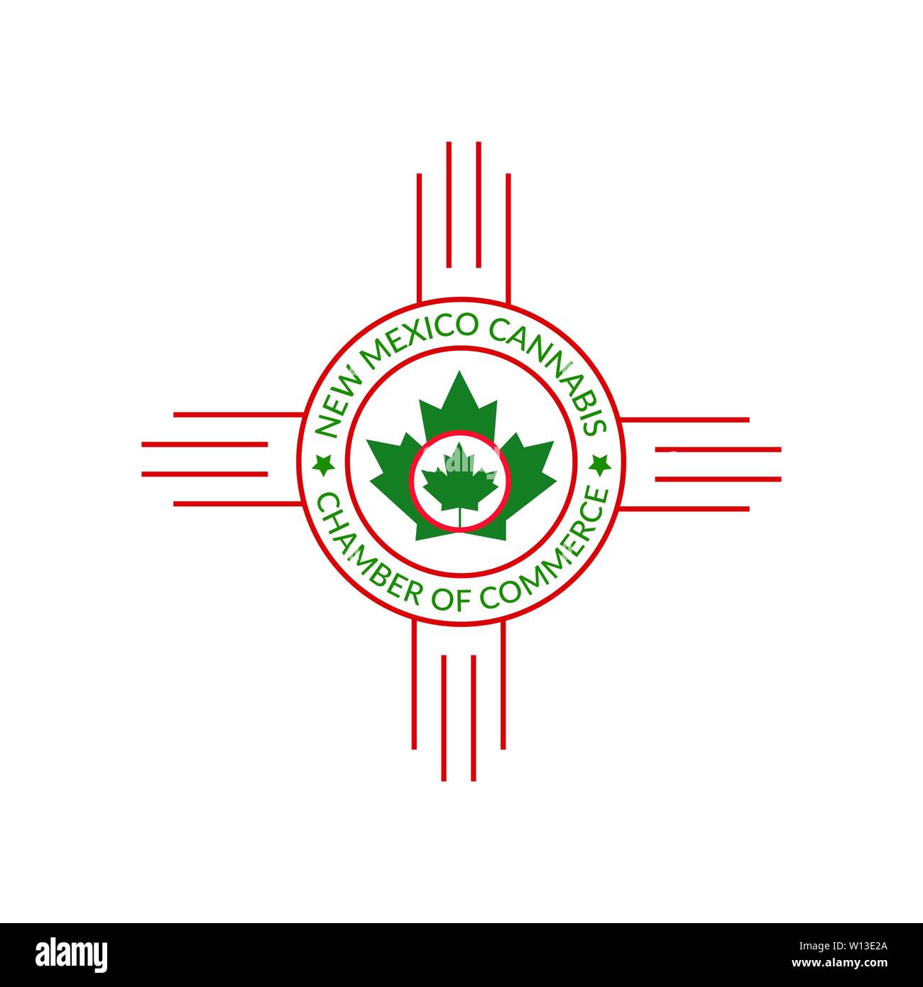 Feuille de Cannabis avec drapeau mexicain icône concevoir Illustration de Vecteur