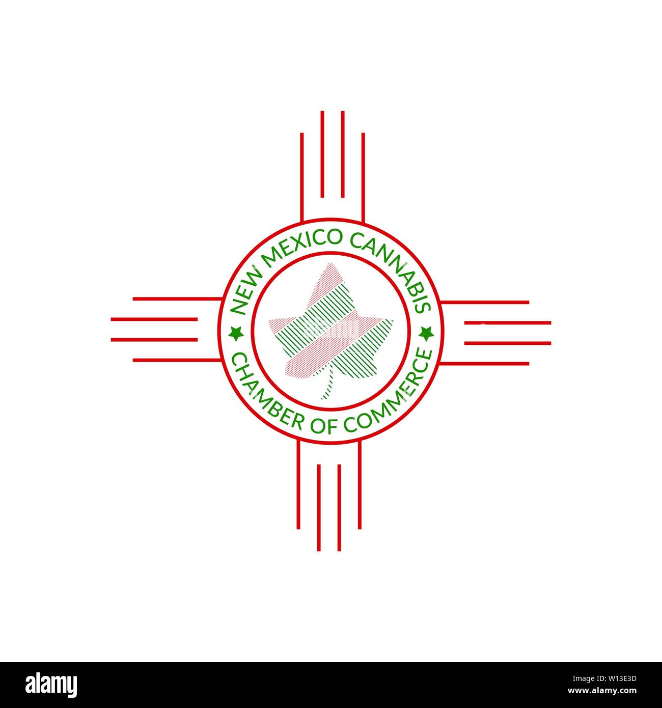 Feuille de Cannabis avec drapeau mexicain icône concevoir Illustration de Vecteur