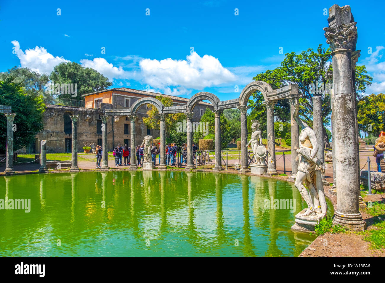 Villa Adriana Villa d'Hadrien ou dans la zone de Canopus dans Tivoli - Rome - Italie Banque D'Images