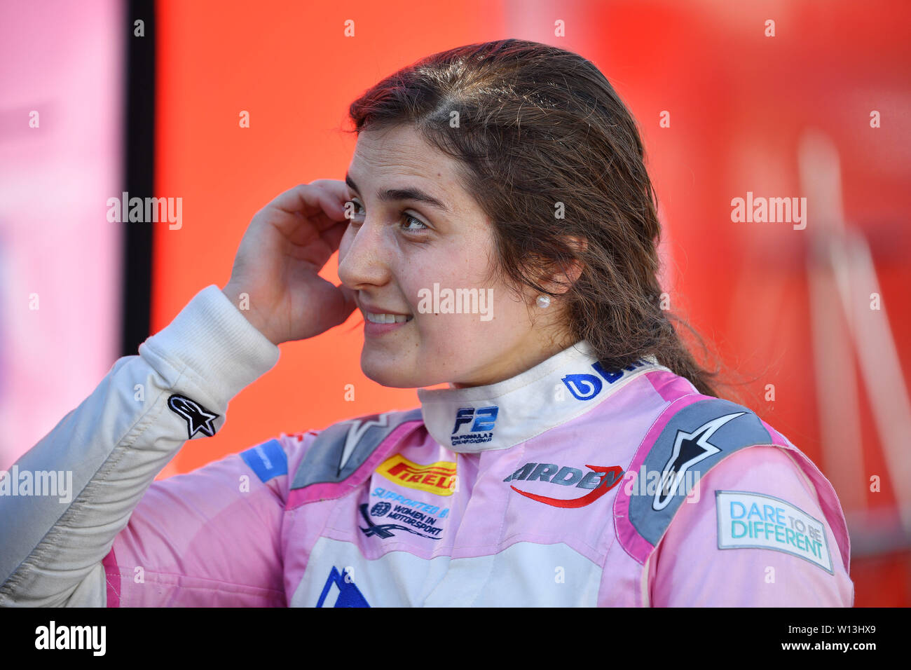 Zeltweg, en Autriche. 29 Juin, 2019. Tatiana CALDERON (BWT Arden), action, image unique, seule coupe motif, portrait, portrait, portrait. La formule 2, l'action dans sa voiture de course. Formule 1 : Grand Prix d'Autriche, Red Bull Ring Zeltweg, Spielberg, saison 2019, sur l'utilisation du crédit dans le monde entier 29.06.2019 | photo : dpa alliance/Alamy Live News Banque D'Images