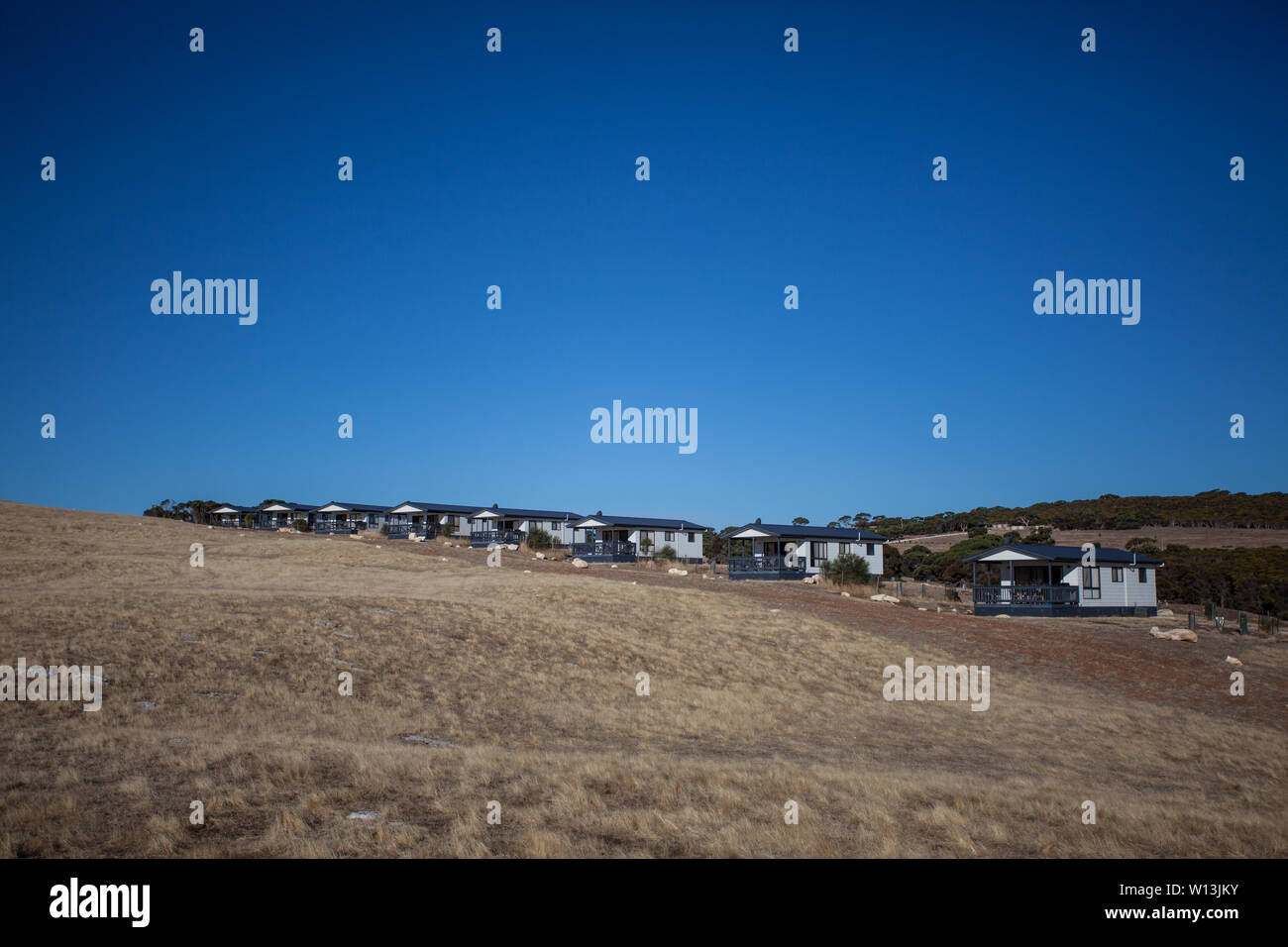 Gîtes touristiques près de Stokes Bay, Kangaroo Island, Australie du Sud Banque D'Images