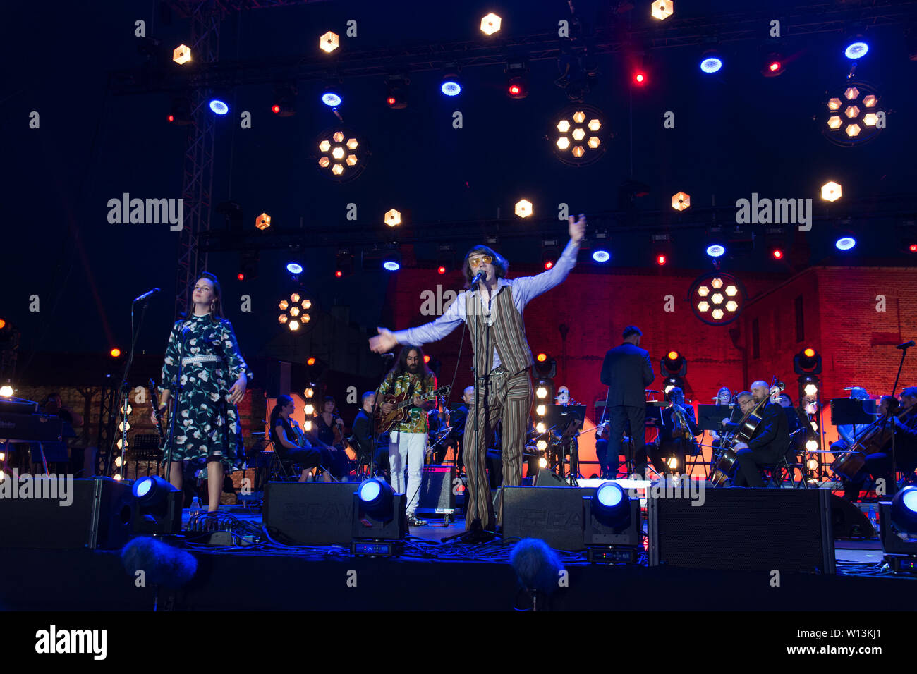 Cracovie, Pologne. 29 juin 2019. 29e Festival (Festival de la Culture Juive Kultury Żydowskiej) - Szalom sur la rue Szeroka (Szalom na Szerokiej) Banque D'Images