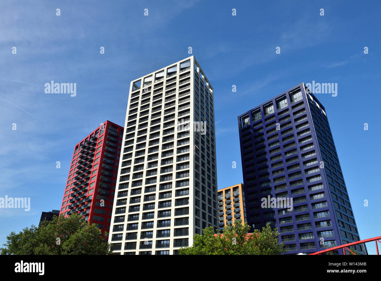 City Island le développement résidentiel, Canning Town, East London, Royaume-Uni Banque D'Images