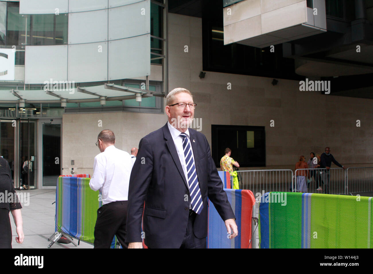 Londres, Royaume-Uni, 30 juin 2019. Len McCluskey Secrétaire général de Unite vu dans les studios de la BBC à Londres crédit: Banque D'Images