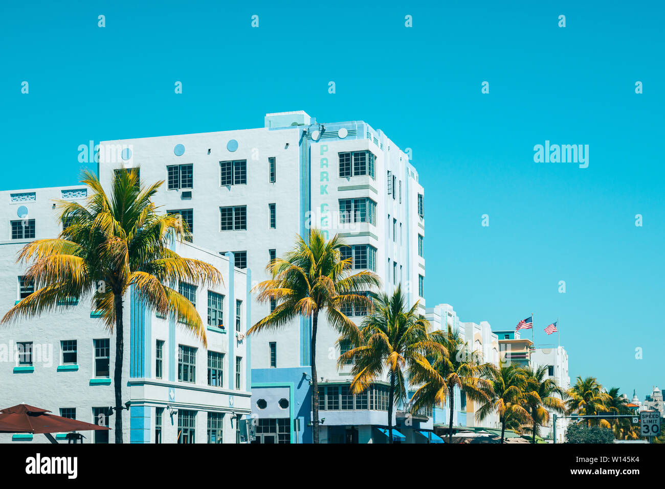 Park Central Hotel à Miami South Beach Floride USA Banque D'Images